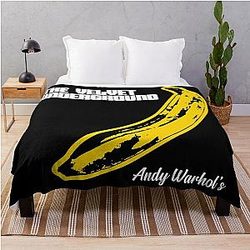 Bananas Warhol The Velvet Underground Throw Blanket