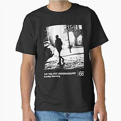Sunday Morning The Velvet Underground Minimalist Graphic Artwork Design Classic T-Shirt