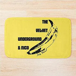 The Velvet Underground Nico Stenciled Banana Bath Mat