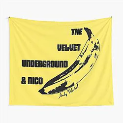 The Velvet Underground and Nico Stencil Banana Tapestry