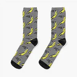 Andy Warhol's The Velvet Underground famous banana design Socks