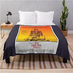 Mens Favorite Best Selling The Wicker Man Throw Blanket