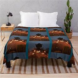 The Wicker Man at Alton Towers Resort Throw Blanket Becomes: The Wicker Man at Alton Towers Resort Throw