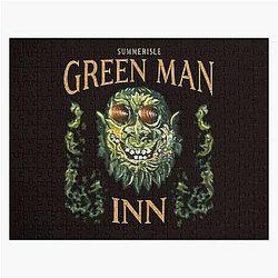 The Green Man Inn Wicker Man Jigsaw Puzzle