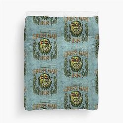 The Green Man Inn Wicker Man Duvet Cover