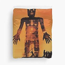 Burning Shadows: The Wicker Man's Realm Duvet Cover