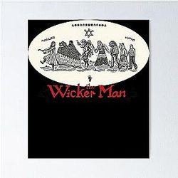 The Wicker Man Design Sticker Poster