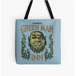 The Green Man Wicker Man All Over Print Tote Bag