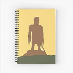 The Wicker Man minimalist Spiral Notebook