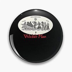 The Wicker Man Design Sticker Pin