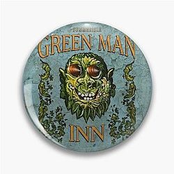 The Green Man Inn Wicker Man Pin