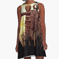 Glow of the Wicker Man A-Line Dress