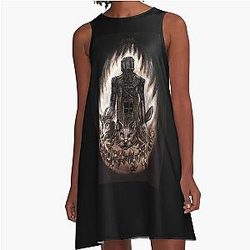 It's Time to Keep Your Wicker Man A-Line Dress