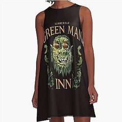 The Wicker Man Green Man Inn A-Line Dress