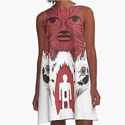 The Wicker Man Horror Scary Movie A-Line Dress