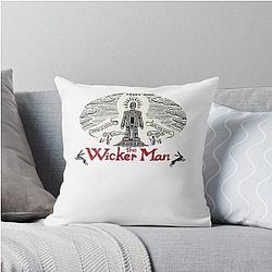 The Wicker Man design Throw Pillow