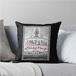The Wicker Man Movie Poster Throw Pillow