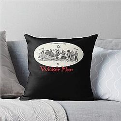 The Wicker Man Design Sticker Throw Pillow