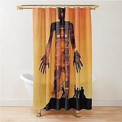 Burning Shadows: The Wicker Man's Realm Shower Curtain