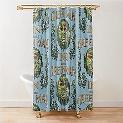The Green Man Inn Wicker Man Shower Curtain
