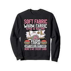 Soft Fabric By The Yard Sewing Machine Quilted Sweatshirt