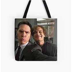 Matthew Gray Gubler and Thomas Gibson All Over Print Tote Bag