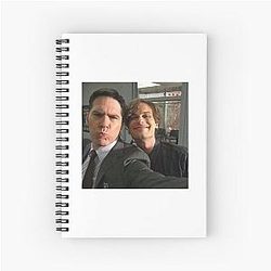 Matthew Gray Gubler and Thomas Gibson Spiral Notebook