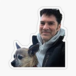 Thomas Gibson Hazel Selfie Sticker