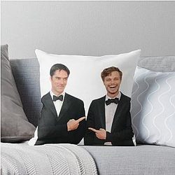 Matthew Gray Gubler Thomas Gibson Throw Pillow