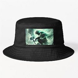 Thor and the Magic Horn - Norse Myth Art Bucket Hat