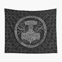 Mjolnir - The Hammer of Thor Tapestry