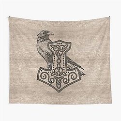 Mjolnir the Hammer of Thor Tapestry