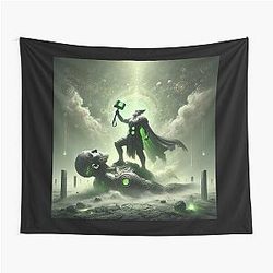 Thor vs. Skrymir – Norse Mythology Battle Viking Art Tapestry