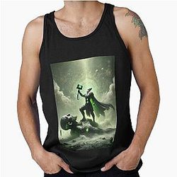 Thor vs. Skrymir Norse Mythology Battle Viking Art Tank Top