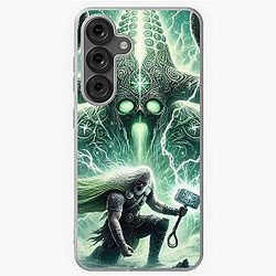 Thor vs. Ellie The Trial of Old Age Norse Mythology Art Samsung Galaxy Soft Case