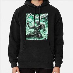 Thor and the Magic Cat - Utgarda-Loki Legend - Norse Myth Art Pullover Hoodie