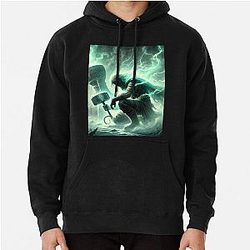 Thor and the Magic Horn Norse Myth Art Pullover Hoodie