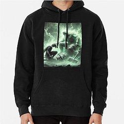 Magni and Thor Norse Mythology Viking Legend Art Pullover Hoodie