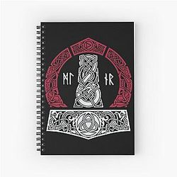 Mighty Mjolnir Thor Viking Spiral Notebook