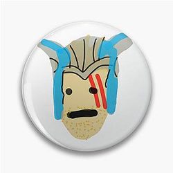 Poorly Drawn Thor Gladiator Pin