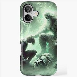Magni and Thor - Norse Mythology Viking Legend Art iPhone Tough Case