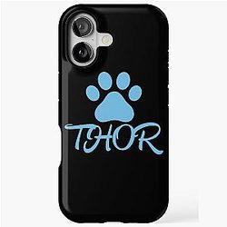 Blue Cat Paw iPhone Case