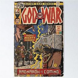 Thor's Battle Ragnarök Comic book Poster Fan Art