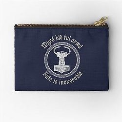 Viking Germanic Fate Is Thor Hammer Mjolnir Zipper Pouch