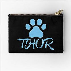 Blue Cat Paw Zipper Pouch