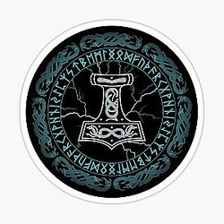 Mjölnir Hammer of Thor Sticker