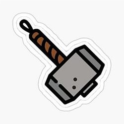 thor hammer sticker