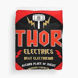 Thor Electrician - Thor - Thor Axe - Best Electrician Gifts - Thor Brother - Thor Dad - Thor Ever - Amazing Electrician -Thor Stormbreaker Duvet Cover