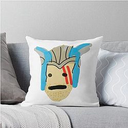 Poorly Drew Thor Gladiator Throw Pillow
