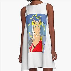 Thor as a Horse Perfect Gift A Line Dress
